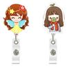 Name Card Clips Nurse Badge Holder Easy Pull Buckle ID Card Holder Retractable Badge Reel  Name Tag