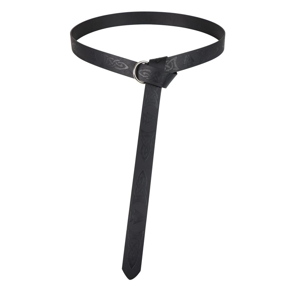 Mittelalterlicher keltischer Halloween PU Ledergürtel Kostüm Requisite