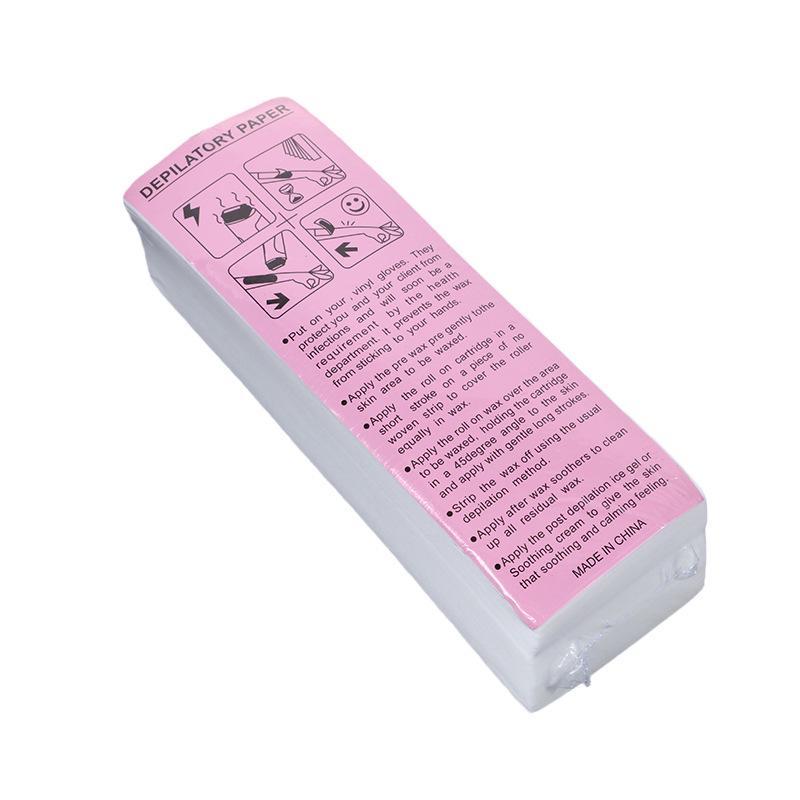 Wax Strips for Hair Removal, Thickened Non-Woven Paper Strips, White Depilatory Cream Tools