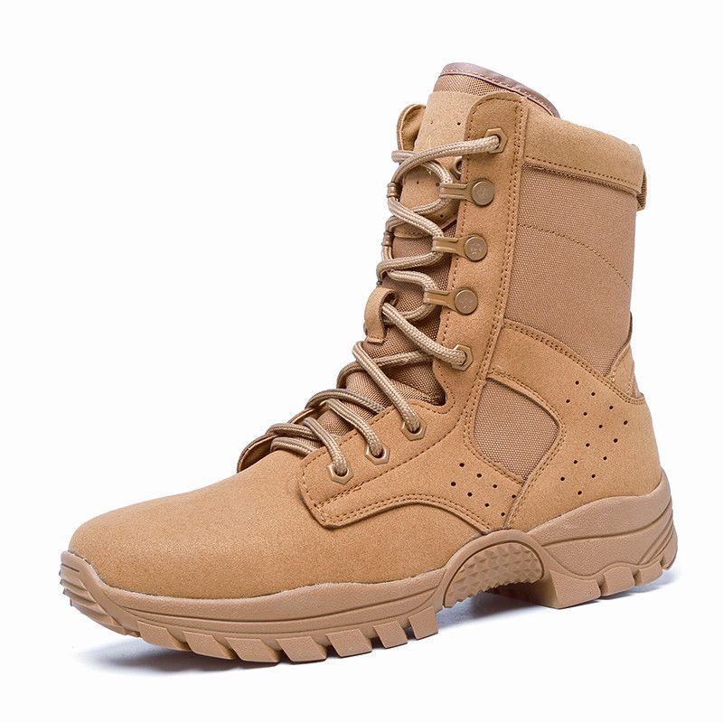 

New combat shoes men s outdoor high-top combat boots breathable and lightweight military fans Martin boots ultra-light and casual shoes 46