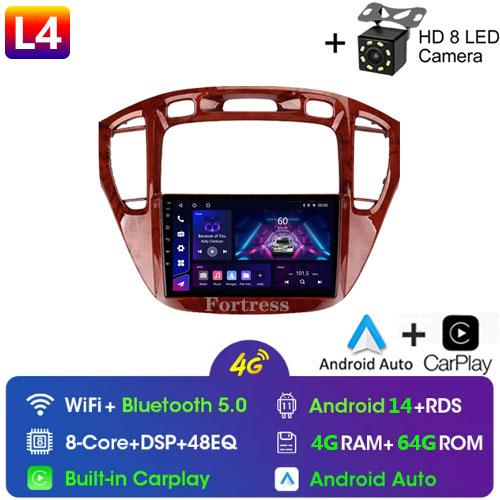 Fortress For Toyota Highlander 1 XU20 2001-2007 Multimedia Video Player Navigation Stereo 2 Din DVD Head Unit Android Car Radio