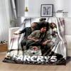 3D Game Farcry Cartoon Printed Blankets Flange Warm Blanket Soft and Comfortable Blanket Picnic Blankets Birthday Gift