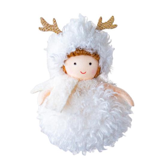 Christmas Pendant Ballet Girl Doll Ornament Hanging Decor with Lanyard Christmas