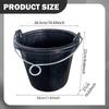 Rubber Feed Bucket with Handle Water Portable Multifunctional Feeder Container Pail for Horse