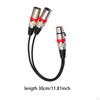 Splitter Cord, 1 XLR Female To 2 Male Y Cable, 30cm for Equelizer