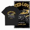 Coolmind YM007 Cotton Motor Lover Cool Exclusive Retro Graphic Unisex T Shirt Big Size Men Tshirt Cotton Tee Shirt for Men
