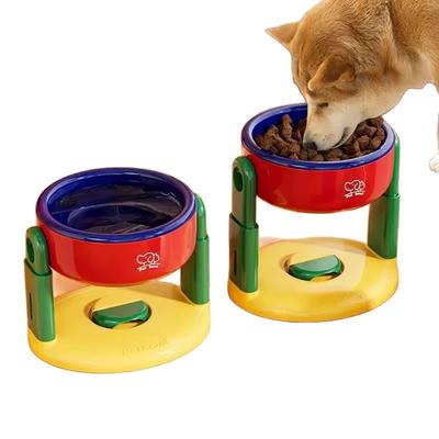 Liftable Suction Cup Pet Bowl 3 Level Height Adjustment Protect Cervical Spine Pet Bowls Non-Slip Elevated Dog Cat Food Bowls