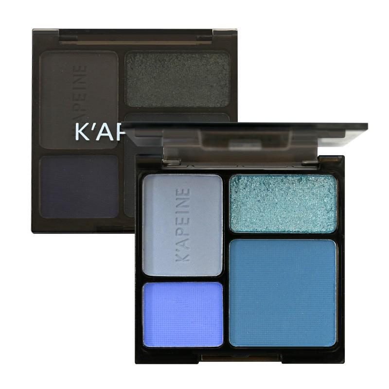 High Cold Four-Color Eyeshadow Palette: Matte & Shimmer Earth Tones, American Retro Dark Style, Spicy Girl Chic