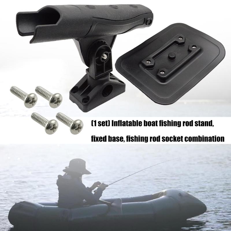 Adjustable 360 Rotating Fishing Rod Holder Fishing Fixers Mount Brackets Rod Stabilizers for Rivers NonSlip Fishing Base