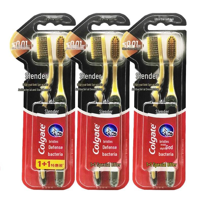 

Colgate Charcoal Gold Soft Toothbrush, 6-Pack