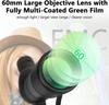 20-60x60 Monocular Telescope, High Power Zoom Scope With Bak4 Prism, Waterproof Anti Fog For Bird Watching, Camping, Travel And Phone Photography