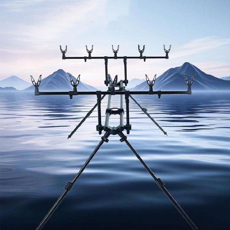 Professional Angling Support Tool Quickly Assembly Aluminum Alloys Rod Holder for Enhances Angling Efficiency