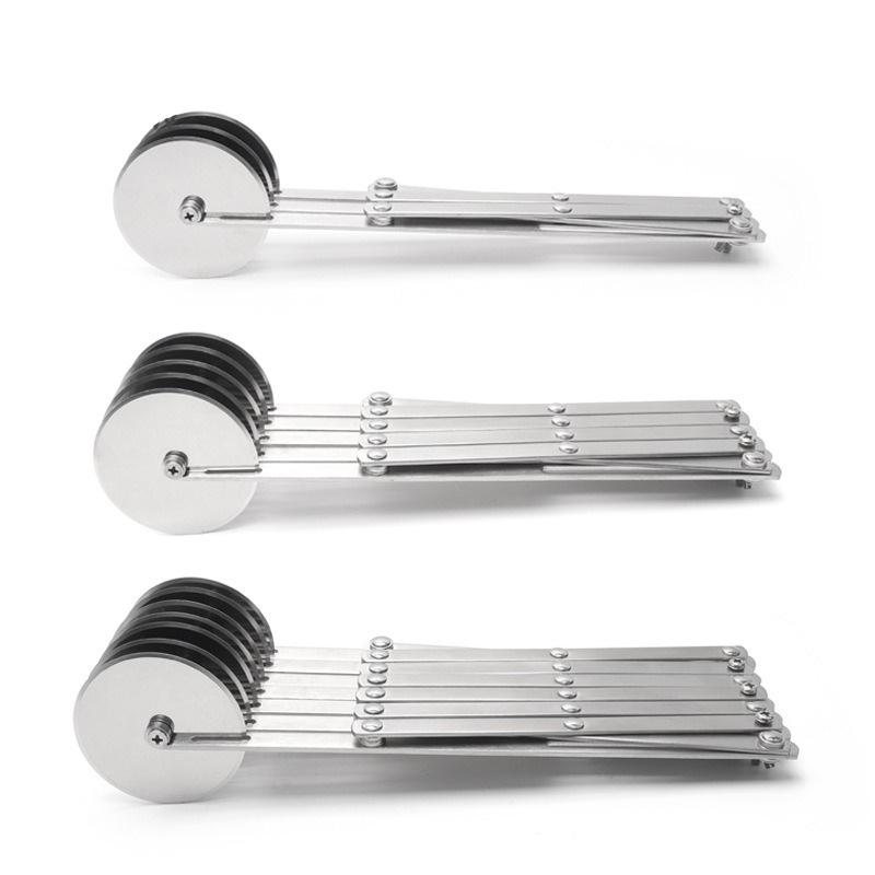 Stainless Steel Dough Divider 3/5/7 Wheel Cutter Flexible Roller Blade Dough Knife Noodle Pizza Pastry Peeler Baking Pan Tool