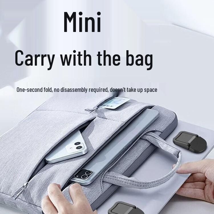 Foldable Zinc Alloy Laptop & Tablet Desktop Stand with Height Adjustment & Cooling Support