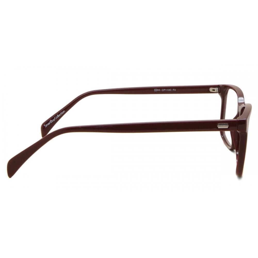 Full Rim Square Burgundy Smartbuy Collection Noam Cp110c Fashion Unisex Eyeglasses