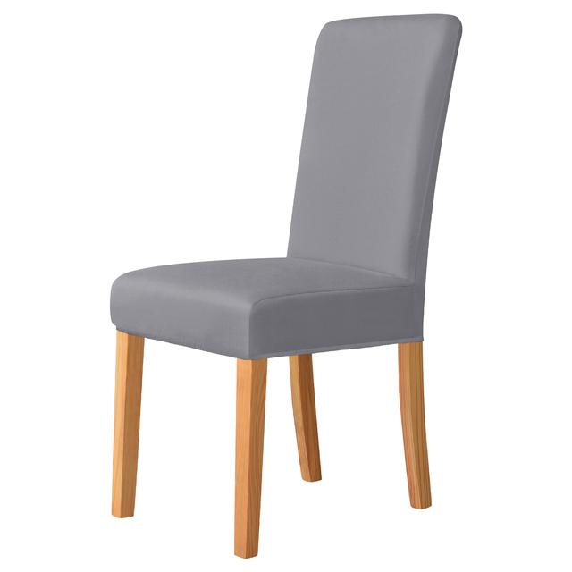 Waterproof Chair Cover Solid Colour Elastic Removable Chair Covers Protector Designed For Living Room Kitchen Area Wedding Dinner Home 11colors