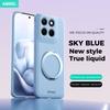 For Motorola Signature Edge 70 60 Pro Fusion Case Magnetic Hand Feel Liquid Silicone Stand Ring Inner Fur Soft Phone Cover