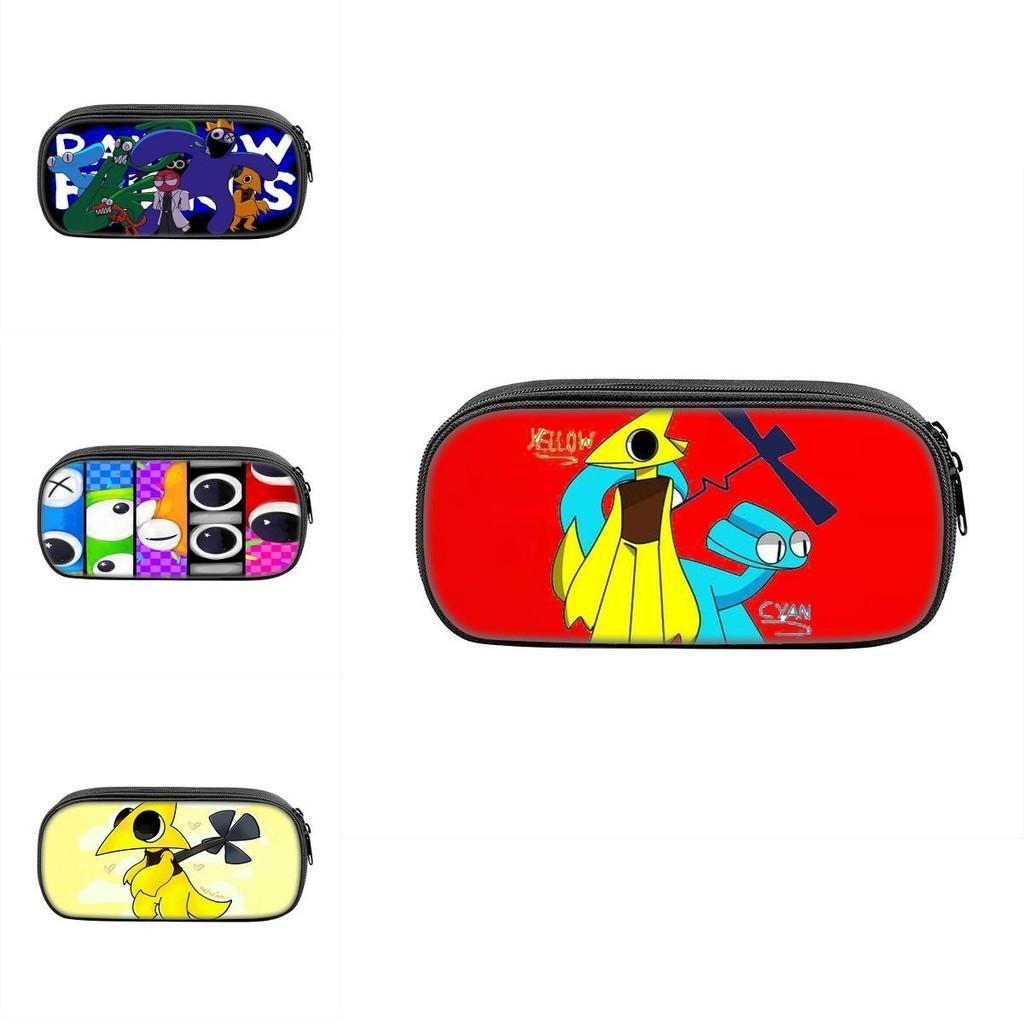 Rainbow Friends 2 Pencil Case Large Capacity Durable Nylon Material