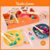 Preschool Feeding Game Toy With Wooden Material Cognitive Interaction Skills