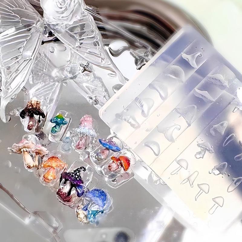 Moule Tampon Art Silicone Forme Champignon Moule Manucure Pour Manucuristes Professionnels Et Passionnés Outil de Bijouterie