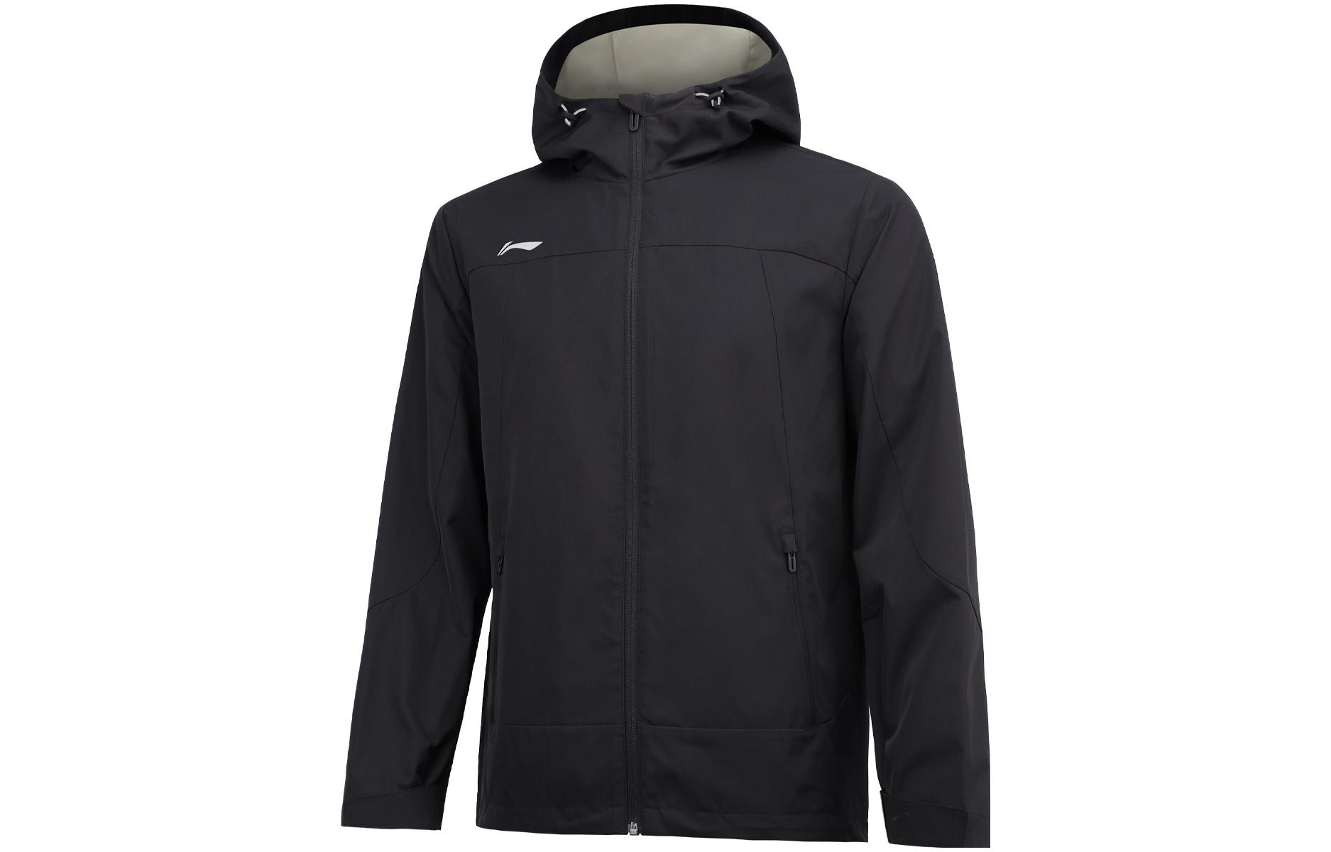 Li Ning Jackets Men s Black Hooded Moderate Other AFDSC15-1 XXXL