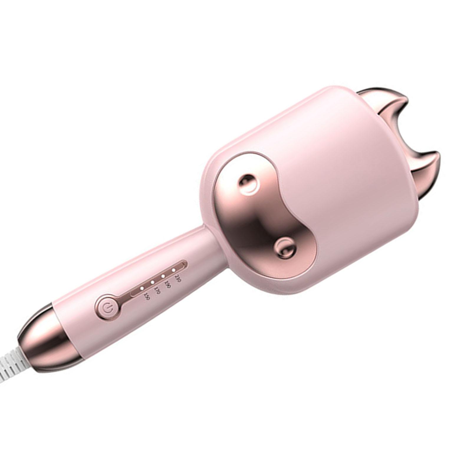 

Плойка для завивки волос в форме коровы, профессиональная, 1,3 дюйма, с регулируемой температурой розовый