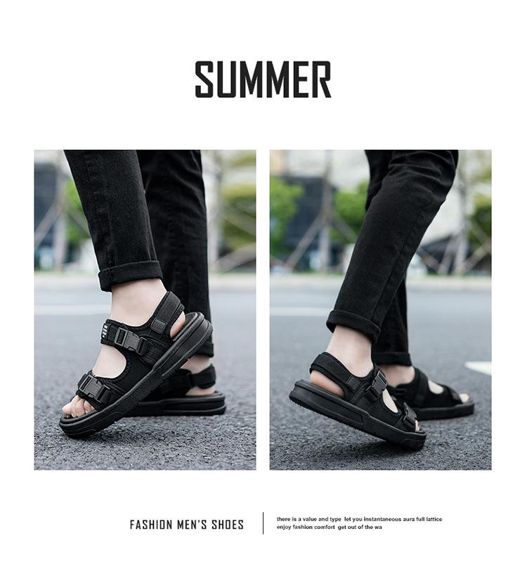 2026 Men's Korean Style Sports Sandals - Summer Outdoor Beach Flip-Flops