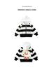 Girls' Striped Hooded Cardigan – 2026 Spring Collection Black & White Cartoon Sweatshirt Jacket