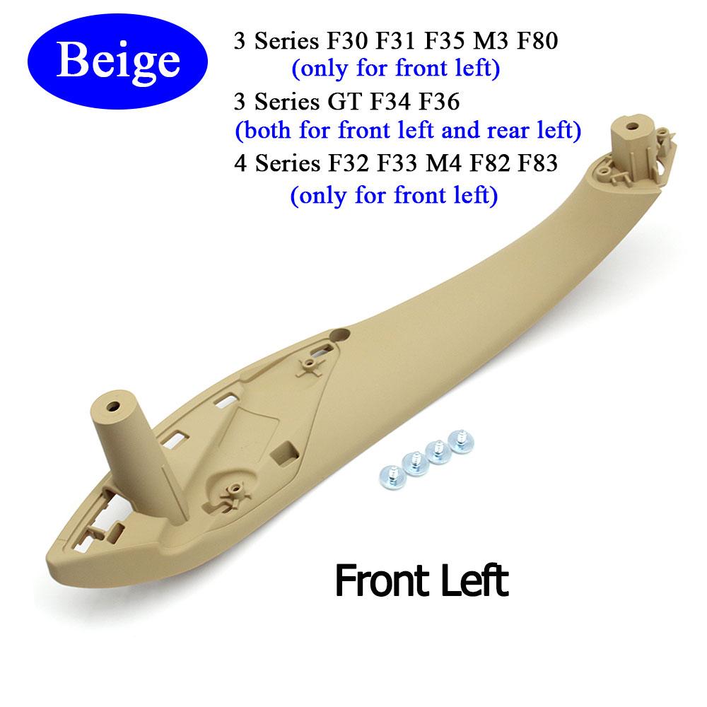 

Автомобильные аксессуары, внутренняя дверь, черный, бежевый, левый и правый, сменная накладка на ручке для BMW M3 M4 F30 F34 F36 F32 F33 Beige Front Left