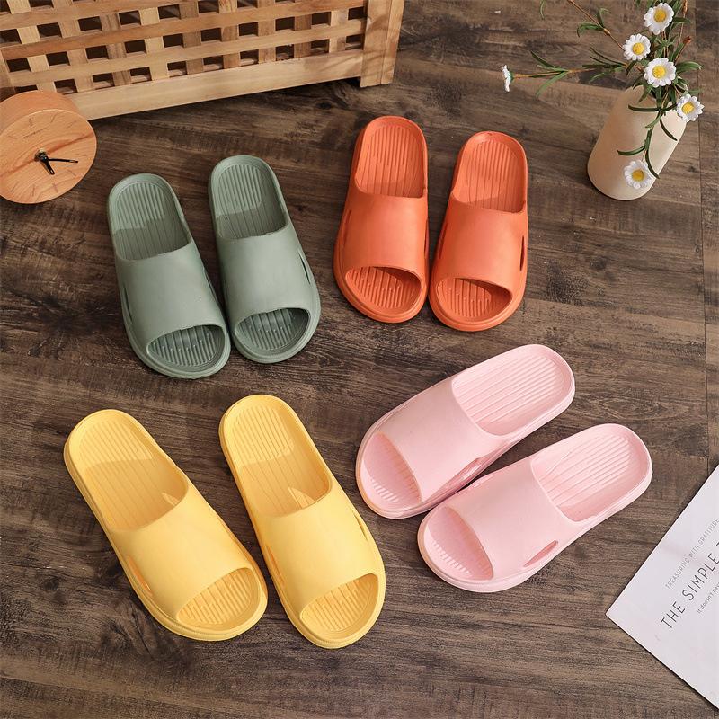 Cool Slippers Women's Summer Home Non-slip Bathroom Bath Couple Eva Deodorant Soft Bottom Stepping On Shit Feeling Women's Slippers