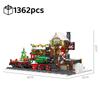 High-Quality 1362Pcs High-Quality Christmas High-Quality Train High-Quality Platform High-Quality Building High-Quality Blocks Collection Kit