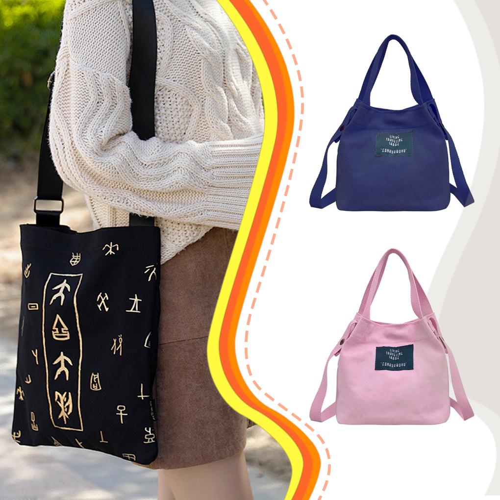 Lady Canvas Handbag Single Shoulder Bag Crossbody Messenger Bag Women Bag Candy Color