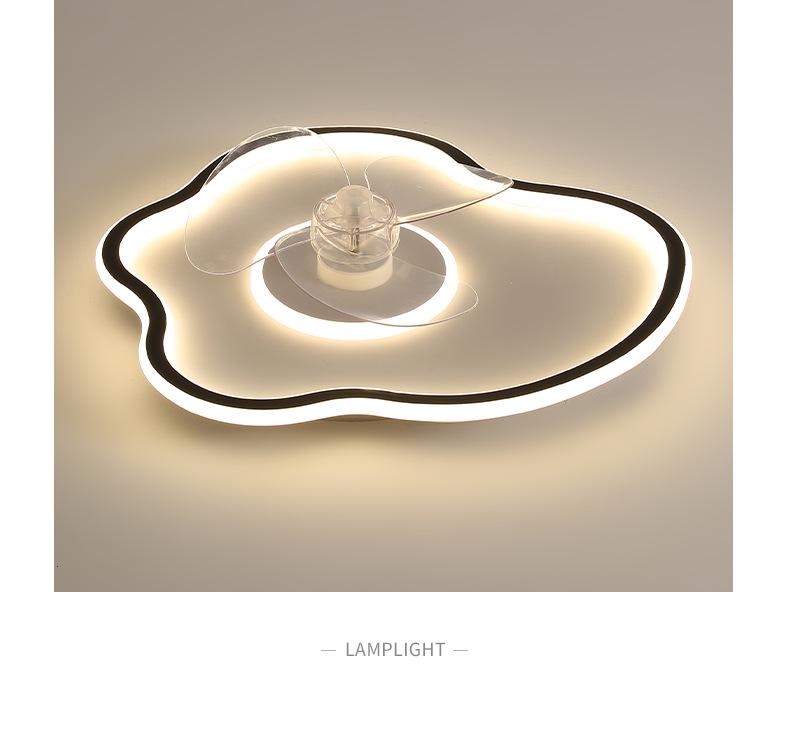 Modern Smart Ceiling Fan Light for Bedrooms, Restaurants & Children's Rooms - Cloud Design L263