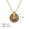 Kolmnsta Colorful Enamel Choker Titanium Steel Pendent Necklace For Women Girl Bohemian Daisy Stud Earrings Handmade Jewelry Set