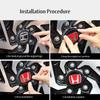 4Pcs Car Wheel Hub Cover Rim Center Cap Decoration Accessories For Honda Fit Jazz GK5 Civic Type-R CRV Pilot Accord Insight