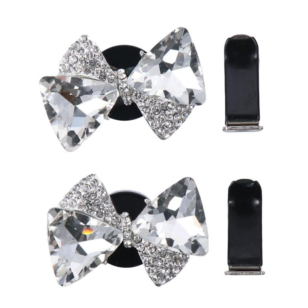 

2 шт. около 5,3*3,7 см автомобильные вентиляционные зажимы подвески со стразами бант автомобильные аксессуары для декора интерьера автомобиля