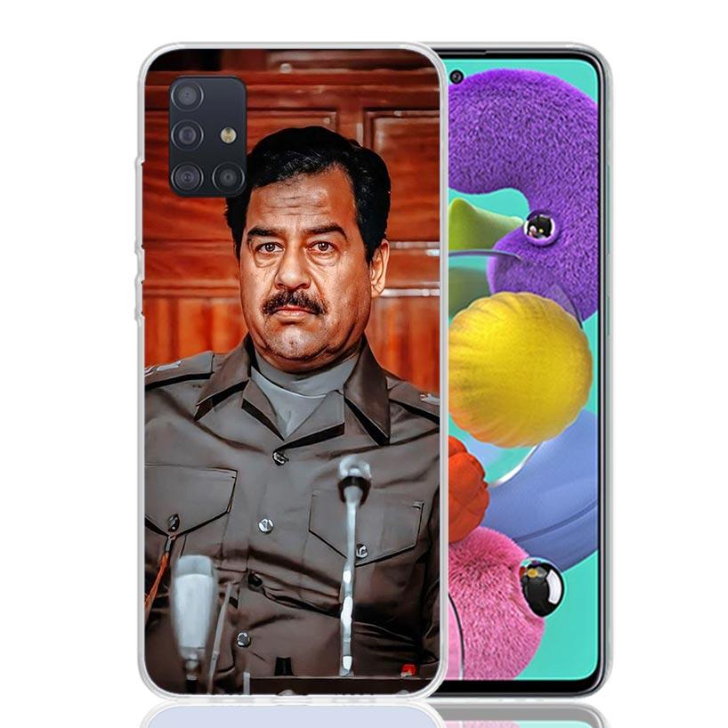 Etui Fashion Saddam Hussein Iraq Arabic Phone Case for Samsung Galaxy A52 A51 A50S A12 A22 A32 A72 A10S A30S A31 A71 Note 20 Ult