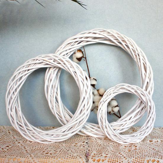 CHOSUR Christmas Hanging Crafts Home Rattan Wreath Ornaments Decoration