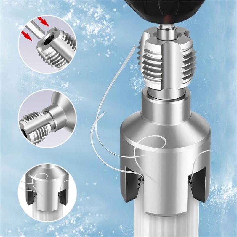Pipe Thread Cutting Tool,Pipe Threading Tool for Internal & External PVC Plastic Pipe 1/2" 3/4" Pipe Threader