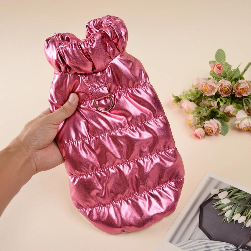 Dog Coat Winter Waterproof Clothes For Small Medium Dogs Cats Warm Fleece Puppy Vest Jacket With D-ring Yorkie Chihuahua Costume