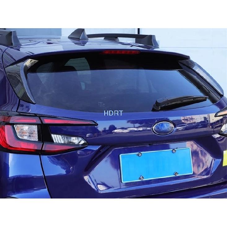 For Subaru Crosstrek 2024 + Car Style Protector Decoration Accessories Rear Window Triangle Plate Trunk Spoiler Tail Wing Cover