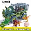 New Children's Car Toy Dinosaurs Transport Car with Dinosaur Large Engineering Vehicle Model Educational Toy Transport Vehicle Toy Boy Girl Gift