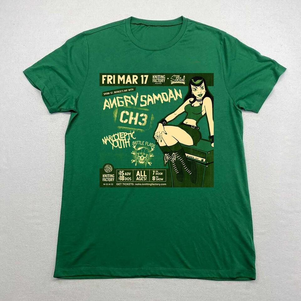 NEW The Angry Samoans Poster Gift Fan Green All Size T-Shirt AR983 S