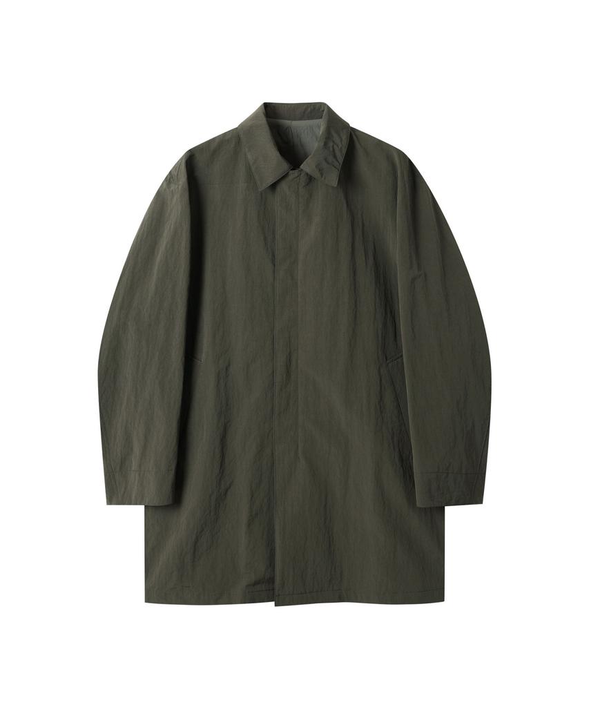 Customellow Khaki Short Mac Coat Cwcas25211Khx