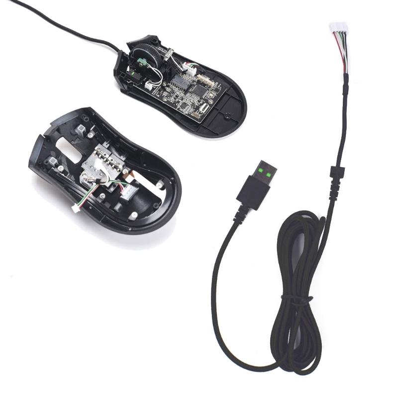 Gaming-Computermaus USB-Kabel Ersatzteile Langlebiges Nylon-Geflochtenes Mauskabel