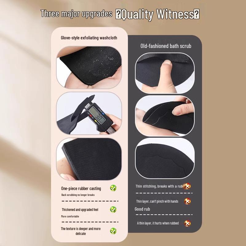 Women's and Men's Exfoliating Back Scrubber Disc: Painless Bathing Towel