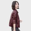 Women's 2024 Autumn PU Leather Motorcycle Jacket - Short, Fashionable, Casual & Versatile.