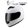 Full Face Motorcycle Helmet Dual Shield With Removable Washable Neckerchief Come With One More Lens