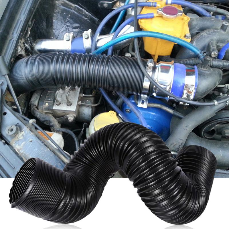 Tubo Flessibile per Presa d'Aria Motore Auto Tubo di Induzione Flessibile Tubo Condotto Regolabile Lunghezza 39,3 Pollici Presa d'Aria Filtro Motore Auto