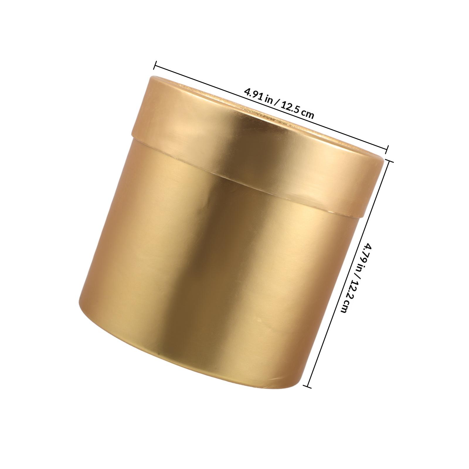 

Round Flower Box Empty Floral Arrangement Bucket For Wedding Valentine S Day Present Candy Chocolate Keepsake Gift other золотистий